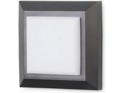 Aplique FORLIGHT Ip65 Grove Diffuser Square Led 2W (Negro)