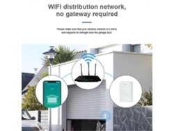 Abrepuertas de garaje Tuya Universal Wifi con sensor y mando inalámbrico para Alexa y Google, enchufe europeo TAISHENGDA