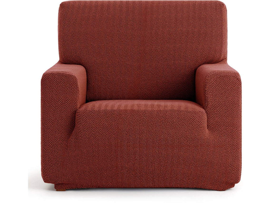 Funda de Sillón EYSA Premium Jaz Tejido Multielástico (130 x 70 x 120 cm - Poliéster y Algodón - Caldera)