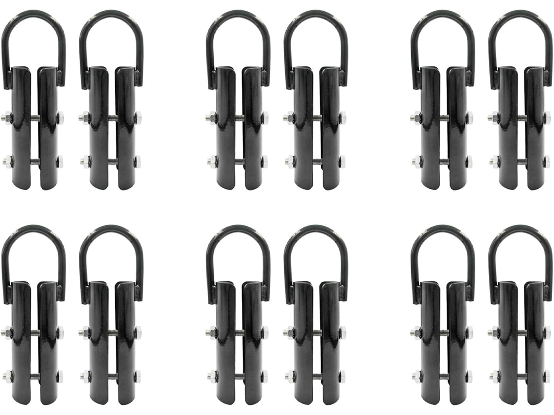 1,5 Pouces Corde D'escalade Clamp, 12 Jeux De Grimpez Fermoir Entraînement Rig Crochet Fixation Pour