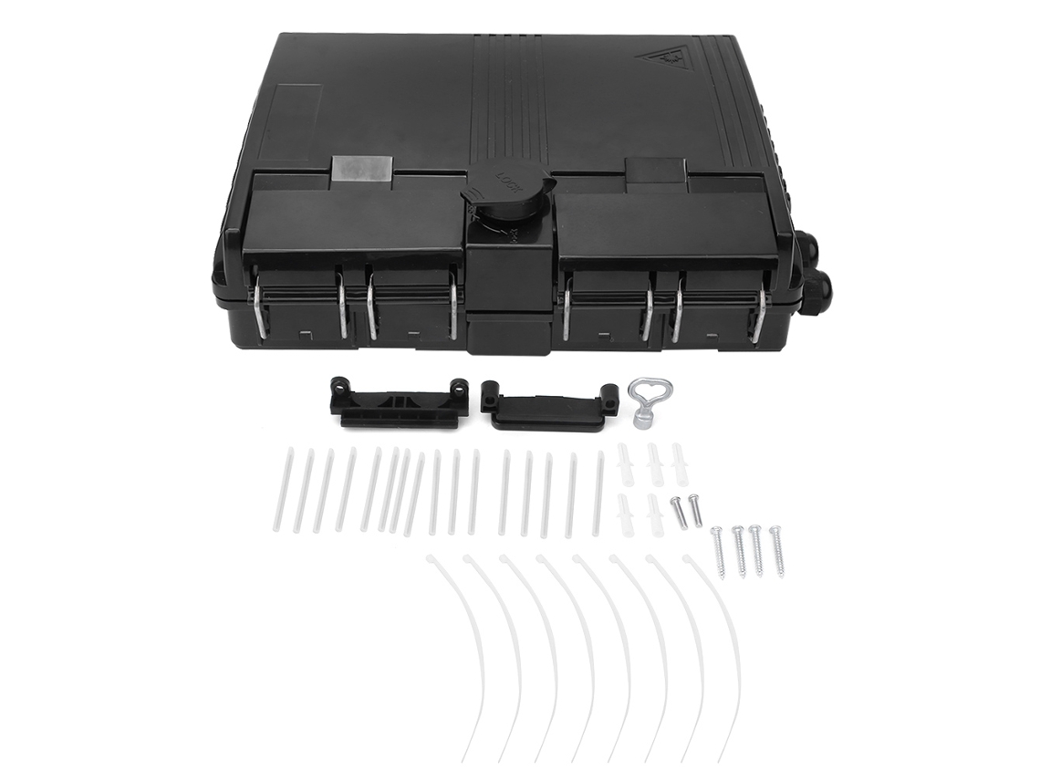 Caja De Terminales De Fibra Óptica De 16 Núcleos Con Brida De Plástico Y Distribución Interior/exterior Ip65
