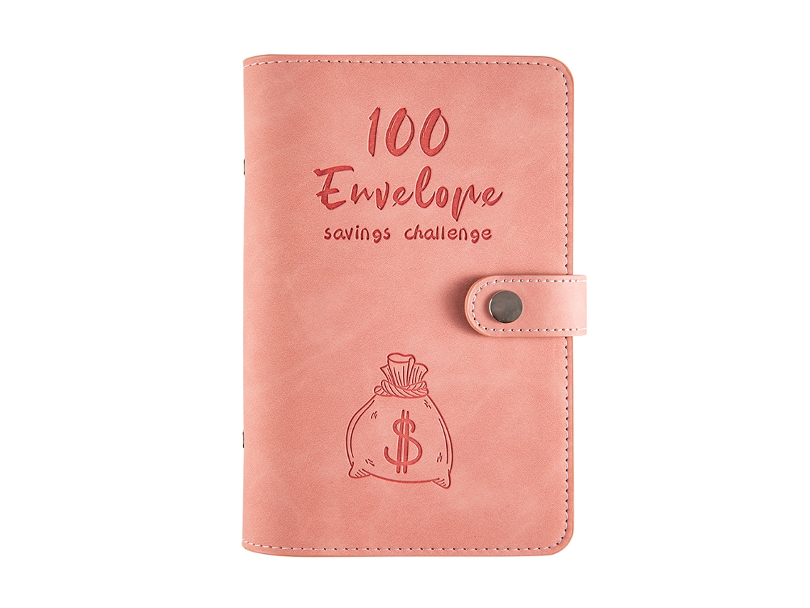 Mochila De Presupuesto A6 De Piel Sintética Con 100 Sobres, Organizador De Dinero, Regalo Ideal.