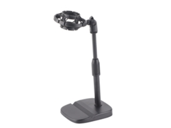 Soporte de micrófono ajustable para oficina, con clip y soporte para micrófono para transmisiones en vivo.