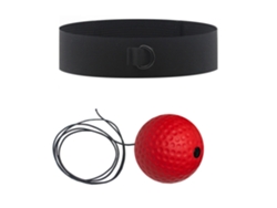 Pelota de reflejos para boxeo, 1 pelota de reflejos, 1 diadema elástica Chrui (pelota blanda roja de 40 g)
