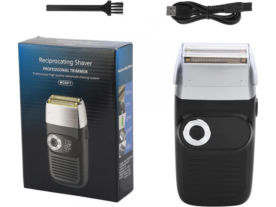 Maquinilla De Afeitar De Aluminio, Maquinilla De Afeitar Para Bigote Para Recortadora De Barba Eléctrica Para Hombres Calvos Con Rejilla