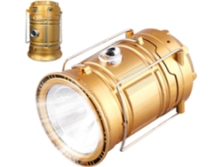 Linterna Eléctrica Solar De 3 Luces | Lámpara Portátil Extensible Para