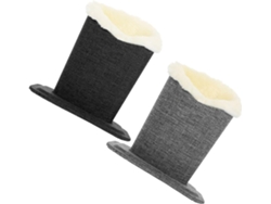 Juego 2 Estuches Felpa Gafas Estuche Protector Resistente Arañazos Organizador Práctico Oficina Dormitorio