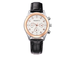 Reloj De Pulsera Informal Impermeable Para Mujer Con Correa De Pu Y Movimiento De Cuarzo Negro.