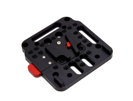 Kit de montaje de placa V Lock con V-Dock hembra V-Lock macho Compatible con DJI Ronin M MX para batería V-Mount negro