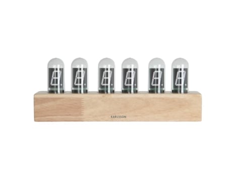 Reloj de sobremesa con base de madera Cathode KARLSSON
