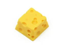 Tecla De Teclado De Resina Pintada A Mano, Detallada, Duradera Y Con Textura Esponjosa Estilo Queso Para Reemplazo De Teclado
