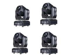 Linterna frontal LED móvil, 75 W, superbrillante, haz gobo con 3 prismas, 4 unidades OEM de 75 W