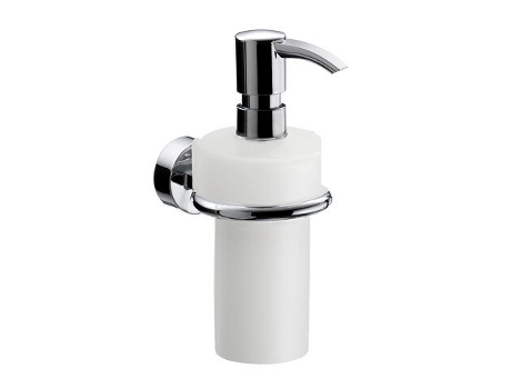 EMCO rondo 2 dispensador de jabón líquido, plástico blanco, bomba dosificadora plástico, aprox. 245 ml,
