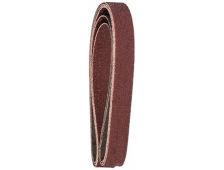 Conjunto de 3 Bandas de Lija BOSCH para Black+Decker Powerfile - Qualidade Vermelho 13x451 mm; G= 40 - para Madera