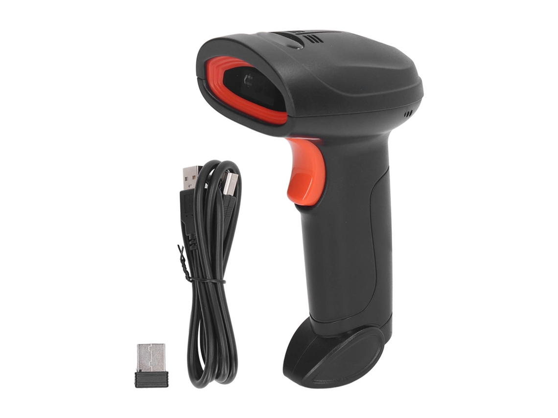 Escáner de código de barras QR 2D inalámbrico con control por voz inteligente, USB 2.4G y Bluetooth para supermercado Almacén
