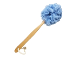 Cepillo De Baño Linjou Con Mango Largo, Esponja De Baño Suave (azul)