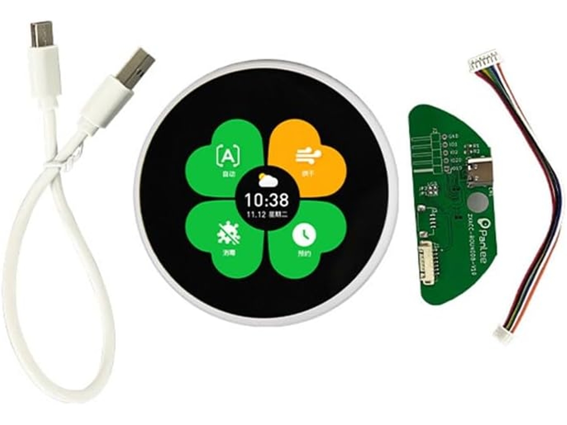Pantalla De Botones Esp32-s3 De Abs De 2,1 Pulgadas, Resolución De 480x480 - Sin Soporte