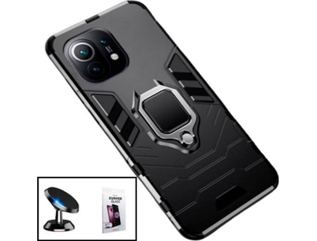 Carcasa, Protector y Soporte Xiaomi Mi 11 Phonecare Military Defender Negro