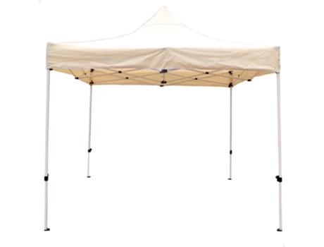 Cenador Plegable y Ajustable En Altura 300X300 Cm Crema AKTIVE