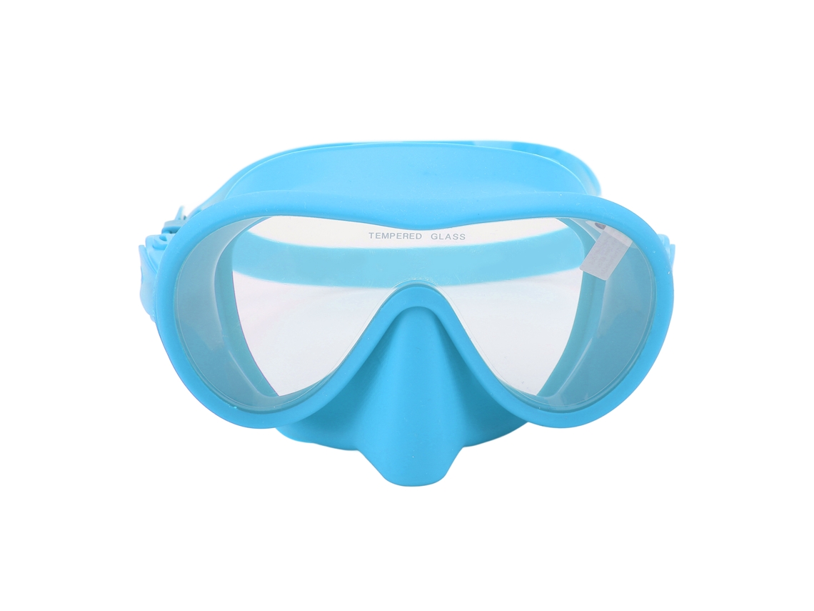 Danu2026-gafas De Buceo Antideslumbrantes Con Cristal Templado Y Correa De Silicona Para Snorkel Y Natación Azul