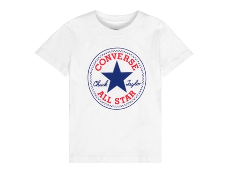 Camiseta de Niños CONVERSE Chuck Patch Blanco (13/15 años)