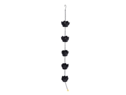 Cadena De Lluvia Colgante De Metal Hecha A Mano Resistente Al Clima Para Jardines Patios Gazebos Terraza