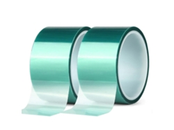 2 rollos de cinta adhesiva de poliéster PET con recubrimiento en polvo verde para altas temperaturas, ideal para pintar y anodizar Rosewell (50 mm x 33 m)