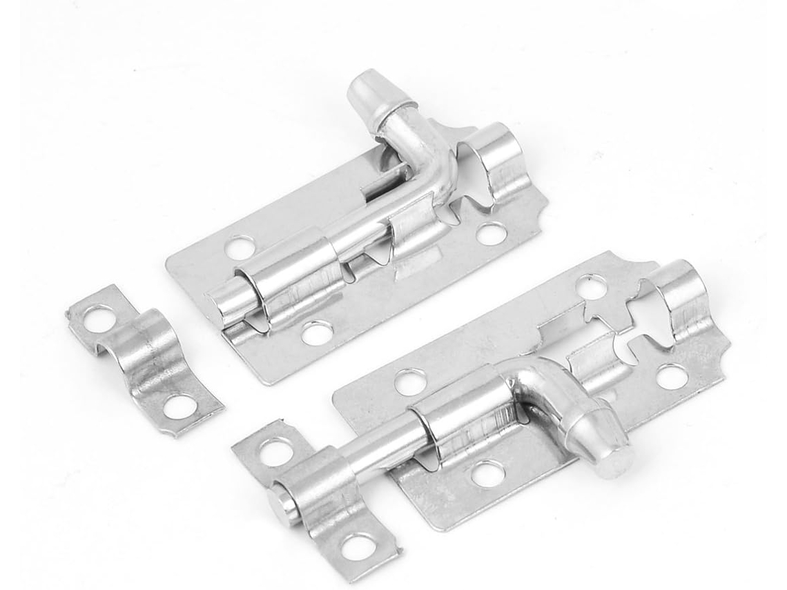 Cerraduras y herrajes para puertas metálicas, pestillo de seguridad para puertas/portones de 5,1 cm, cerrojo CHABERLU