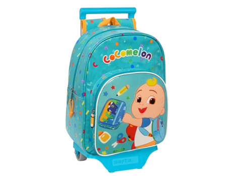 Mochila Escolar Con Ruedas de Regreso A Clase A Clase Azul Claro 26 x 34 x 11 cm