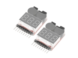 Alarma De Bajo Voltaje De Batería 1s-8s 2 Piezas/set Probador Indicador Buzzer