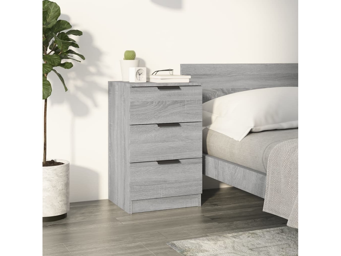 Mesita de noche 40x35x47 cm Sonoma gris DKD HOME DECOR