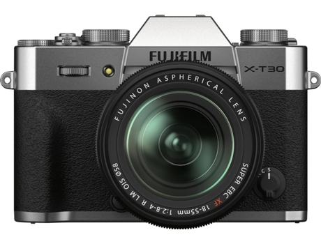 Kit Cámara Mirrorless FUJIFILM X-T30 + 18-55mm Silver (26.1 MP - Sensor: APS-C - ISO: 80 a 51200)