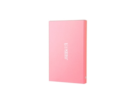 Disco Externo SLOWMOOSE Logotipo Personalizado para Pc Mac Tablet Tv Rosa (750GB]
