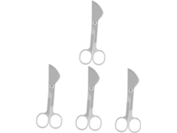 Cortador De Tubos Finos De 4 Piezas, Herramienta Para Semen De Vaca, Tijeras Para Ganado Y Granjas.