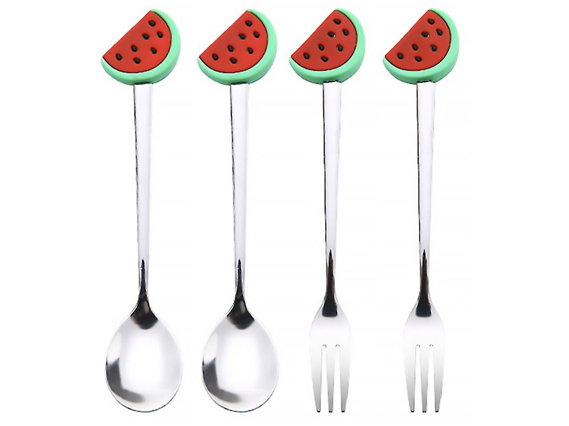4 Piezas Vajilla Con Forma De Fruta