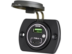Cargador Usb Universal Para Coche Con Salida De Alimentación Rápida De 12v/24v.