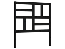 Maison Exclusive - Cabecero De Cama Madera Maciza De Pino Negro 96x4x104 Cm