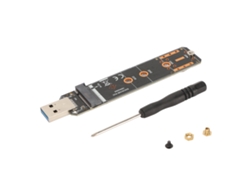 Adaptador Nvme Para Usb 3.2 Gen 2 M.2 Plug And Play Portátil Ssd 10 Gbps Bridge Chip Preto
