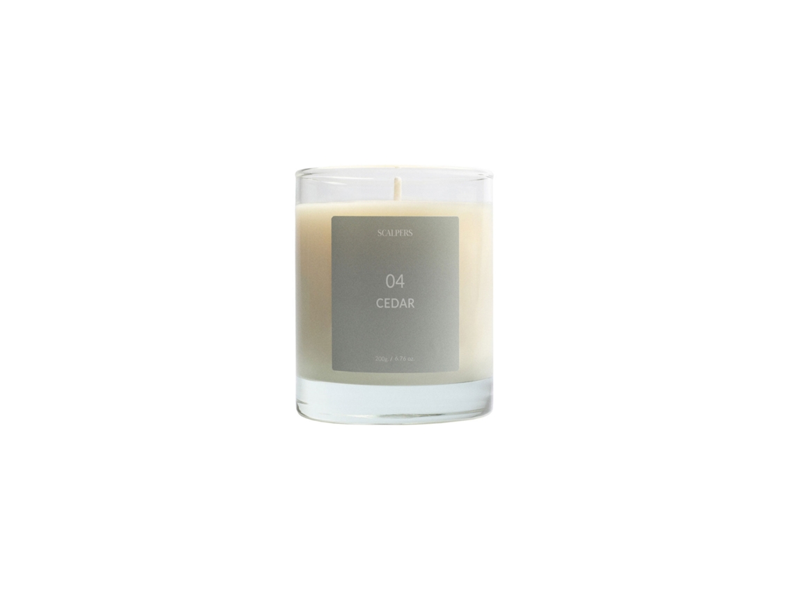 Vela perfumada de 200 g con aroma a cedro Scalpers