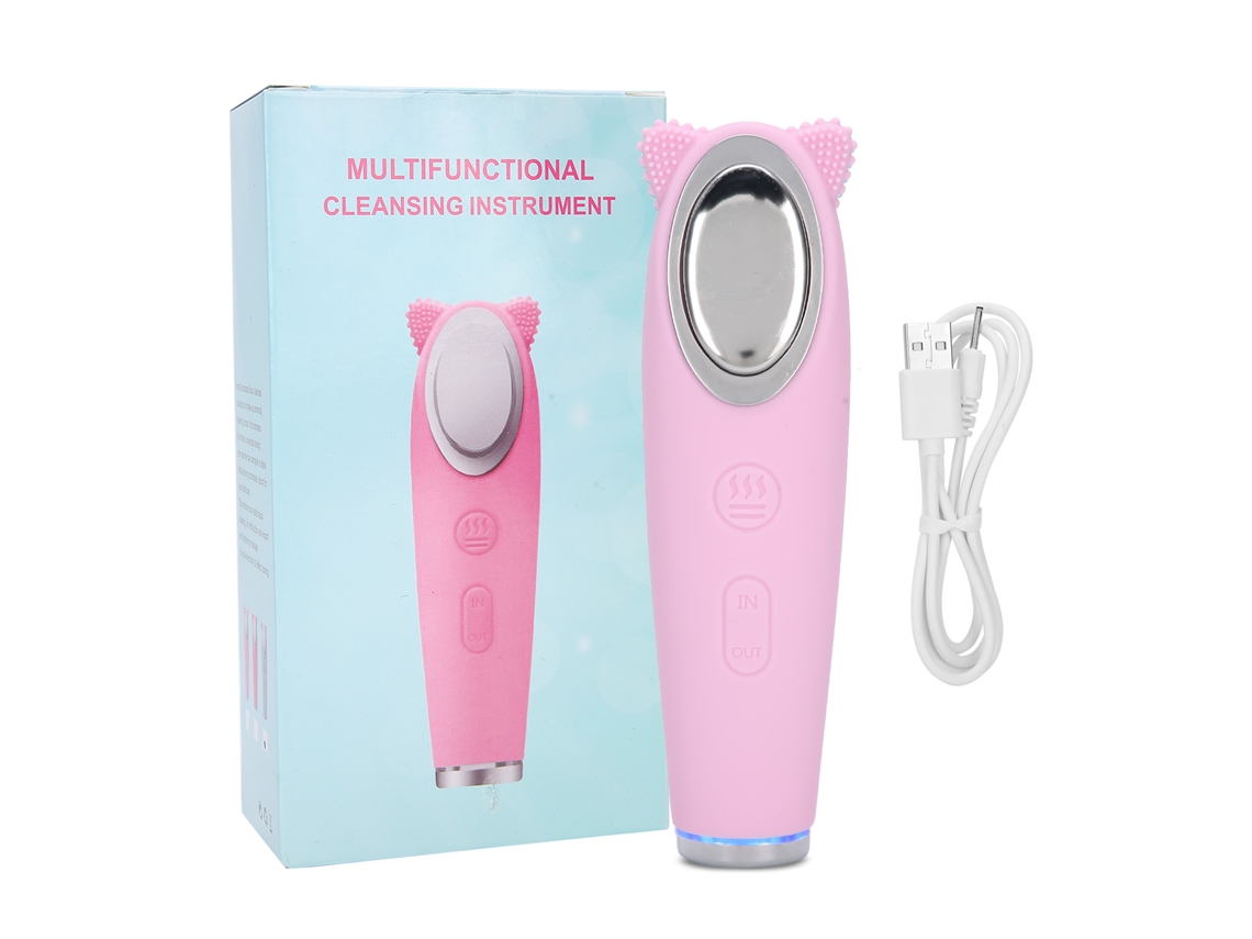 Pincel De Limpieza Facial Eléctrico Con Temperatura Constante De 42°c, Limpieza Profunda Y Absorción Mejorada