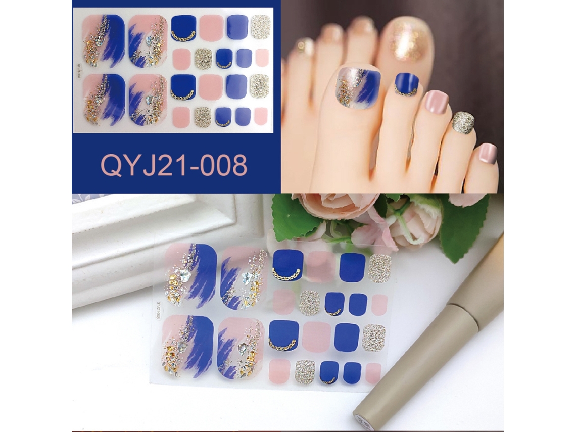 Pegatinas Para Uñas De Los Pies Con Adornos Y Diseños Modernos Para Una Decoración Artística De Uñas Para Mujeres Y Niñas.