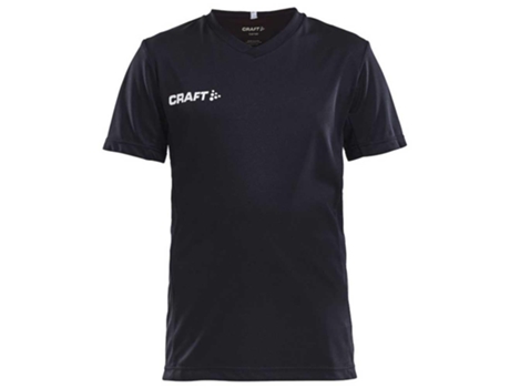 Camiseta de Hombre para Fútbol CRAFT Squad Solid Negro (8/10 Años)