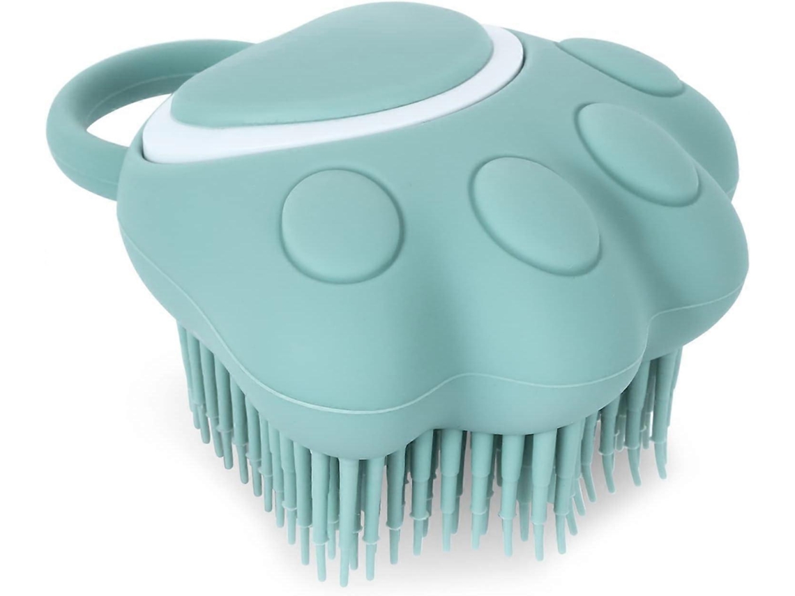 Rebe-escoba De Baño Para Perros Y Gatos, Dispensador De Champú Silicona Y Masaje Para Peludos Cortos Y Largos (forma De Pata Azul)