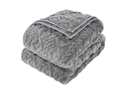 Manta Pesada Succebuy De 9 Kg 152 X 203 Cm Tamaño Queen Forro Polar Sherpa Gris