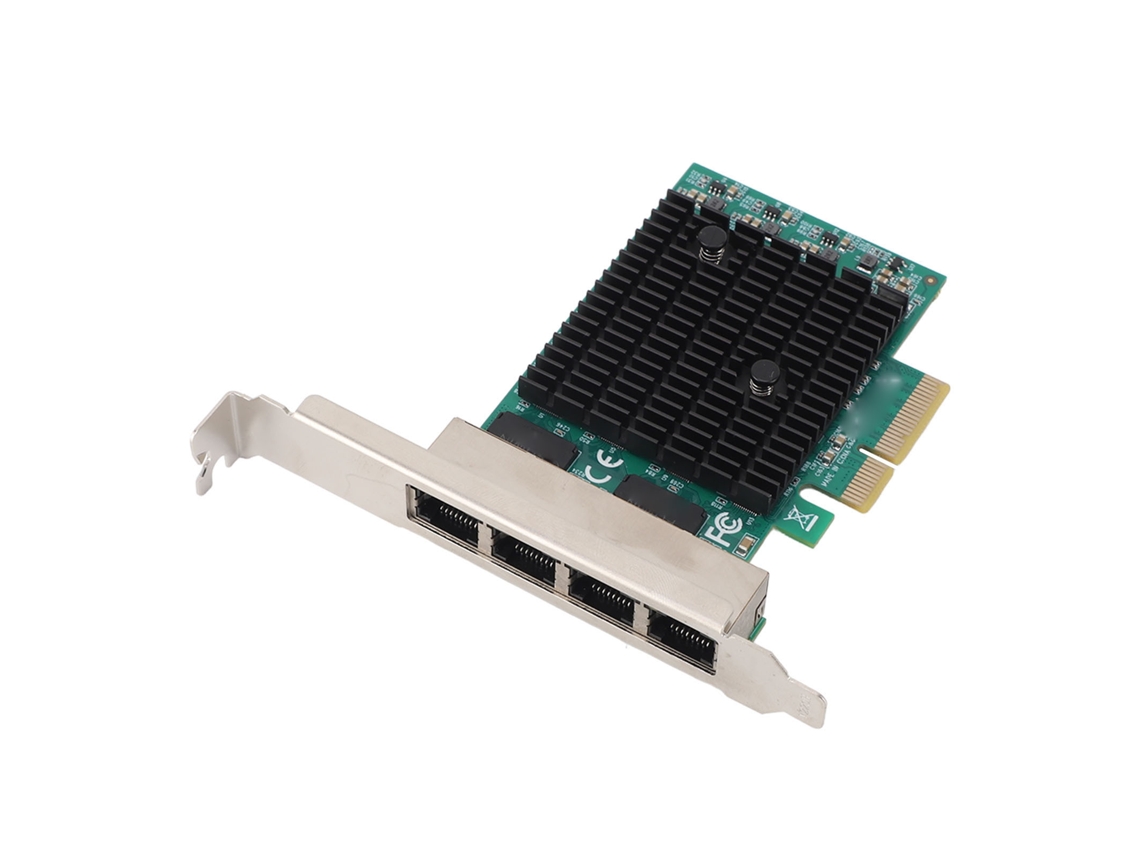 Adaptador De Ethernet 2.5g De 4 Puertos Pcie Tarjeta De Red Gigabit 8125b Para Pc De Escritorio