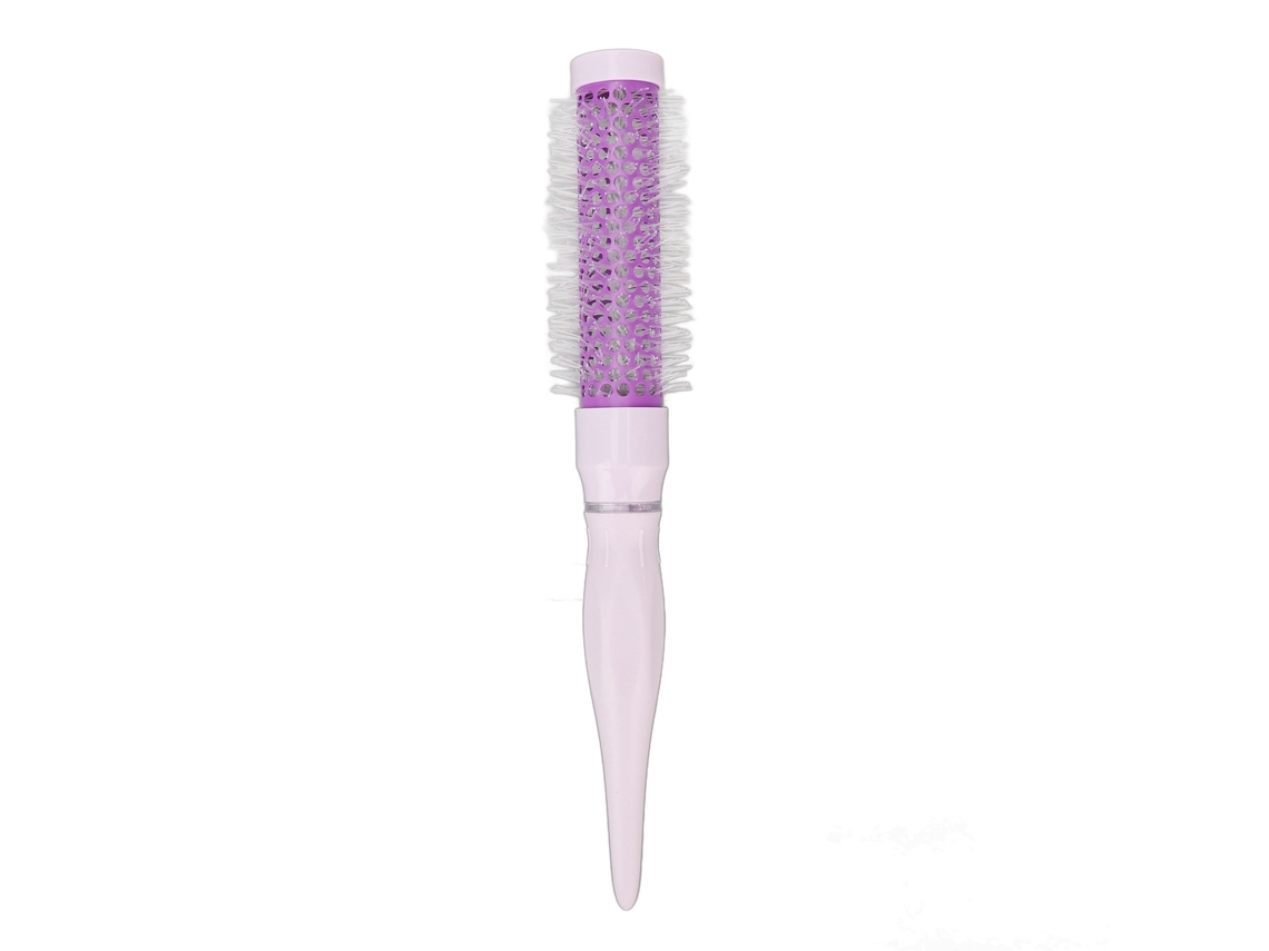 Pincel Redondo Para Cabello Barril Mujer Herramienta De Estilo Para Secar Rizar Alisar Púrpura 1.1in