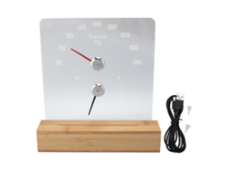 Termómetro-higrómetro 2 en 1 para sauna con luz LED blanca, medición de temperatura y humedad (50°F-210°F)