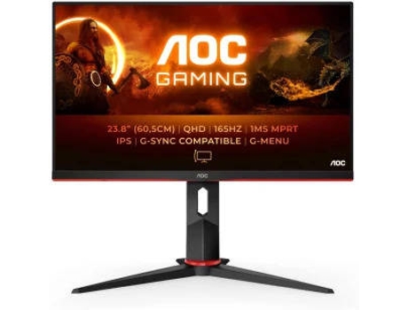 Monitor AOC Q24G2A/BK (23.8'' - Quad HD IPS - 1 ms - Negro)
