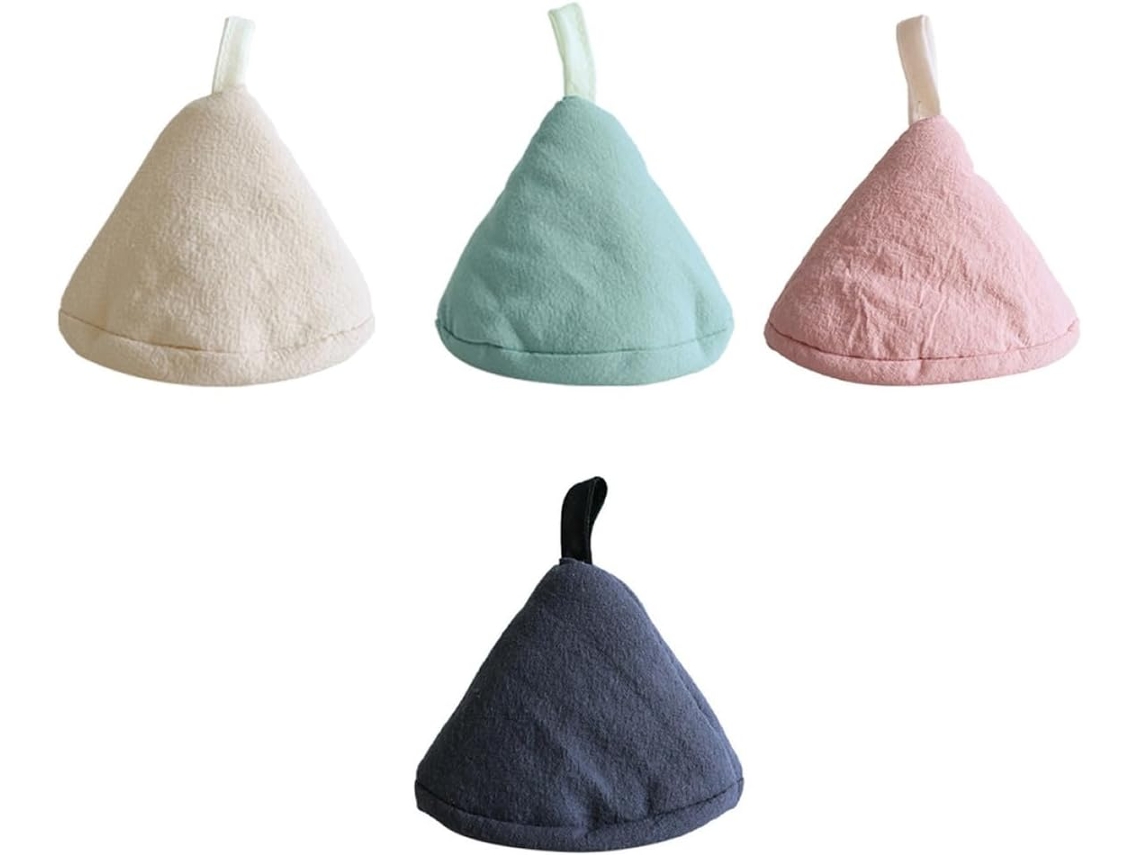 Juego De 4 Agarraderas Triangulares De Algodón Y Tela, Fundas Resistentes Al Calor Para Mangos