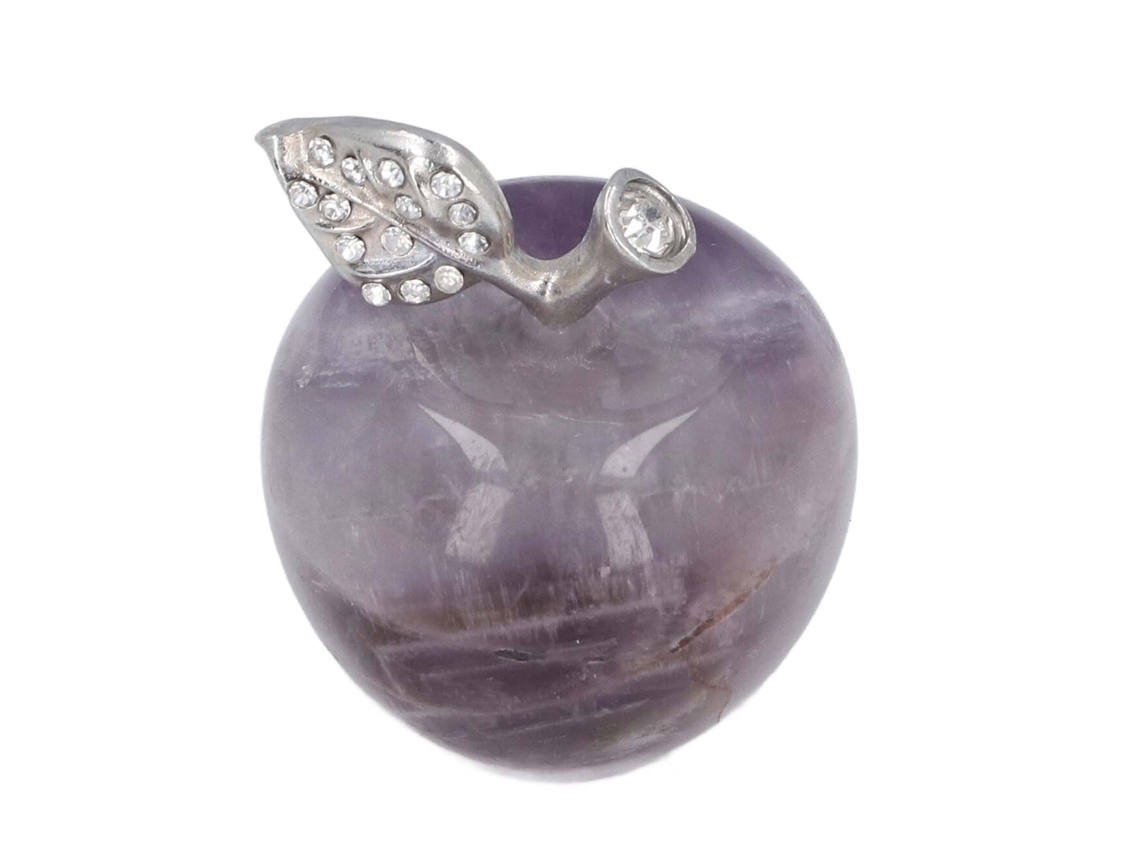 Figura De Manzana Piedra Como Pesapapeles Para Decoración Hogar Boda Cumpleaños Navidad Amatista